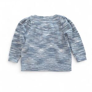 Calvin Klein Blue and Cream Knit Sweater